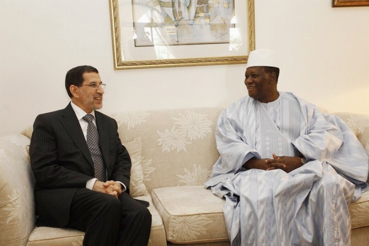 El Othmani à Abidjan: Message Royal remis à Alassane Ouattara